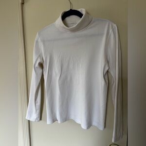 St Johns bay high Quality’s White Turtleneck Long Sleeve Top